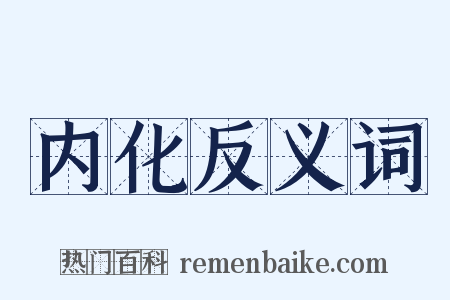 内化反义词是什么意思的图片